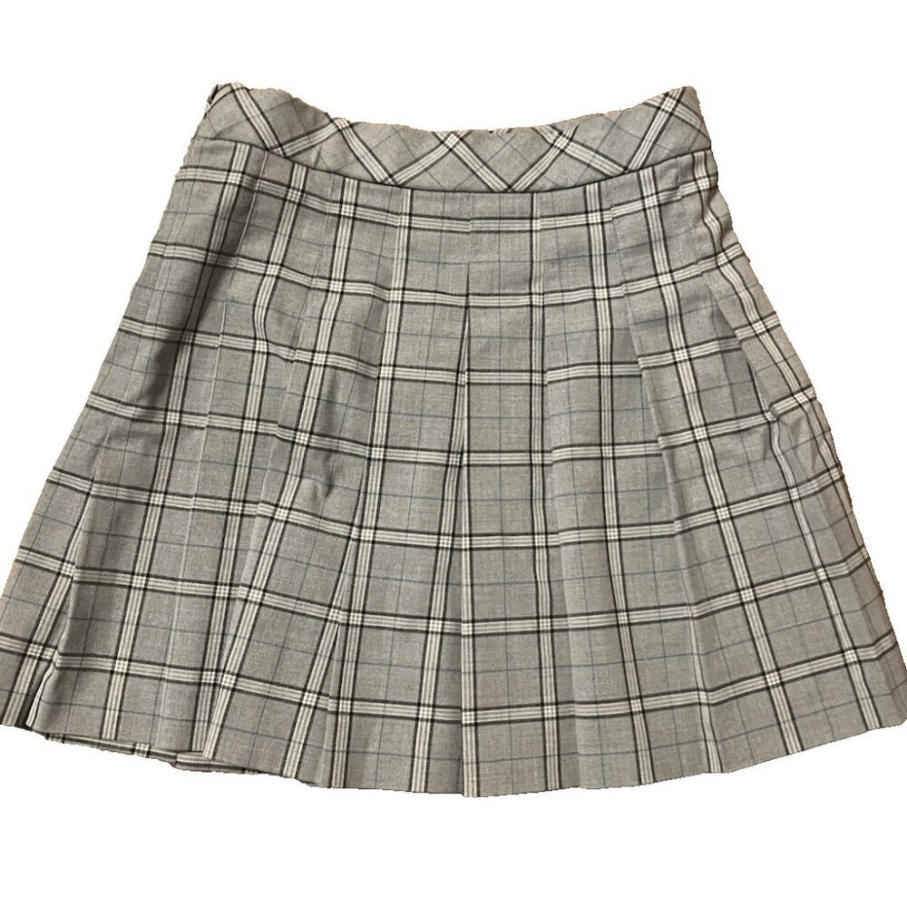 Uniqlo UT Girls Pleated Checked Skirt - Small 9/10